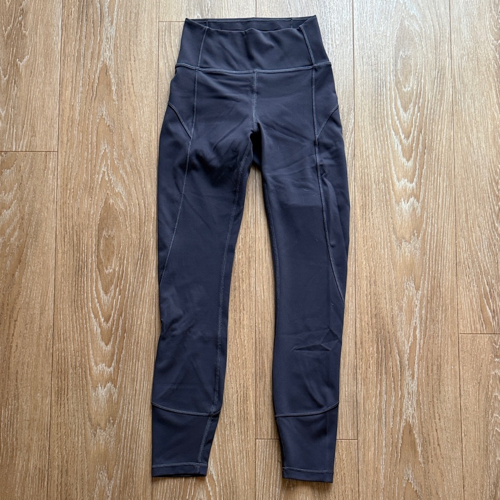 Lululemon Leggings with Pockets in Muted Dark Purple